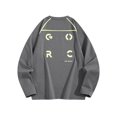 thumbnail image 3 of Xdegoge Mens Long Sleeve Athletic Shirts Raglan Crewneck Workout Tees Lightweight Quick Dry Pullover Tops for Gym Running Sports, 3 of 6