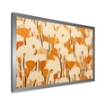 thumbnail image 2 of Designart "Minimalist Marigold Petal Pattern" Floral Framed Wall Art Decor - Traditional Yellow Marigold Entryway Framed Wall Art Print, 2 of 6