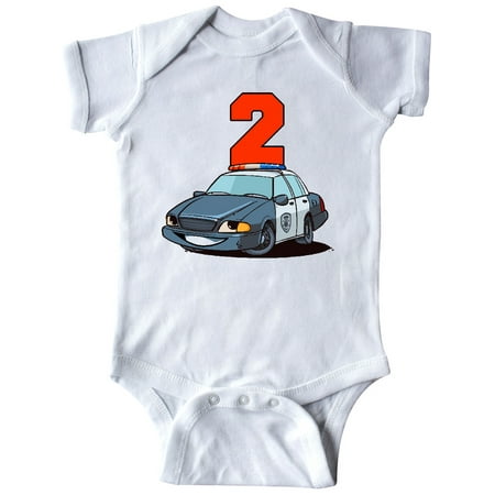 

Inktastic 2nd Birthday Police Car Gift Baby Boy or Baby Girl Bodysuit