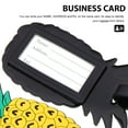 thumbnail image 5 of Raindrops Travel Luggage Bag Tag Pineapple ID Labels Tag for Baggage Suitcase (Yellow), 5 of 7