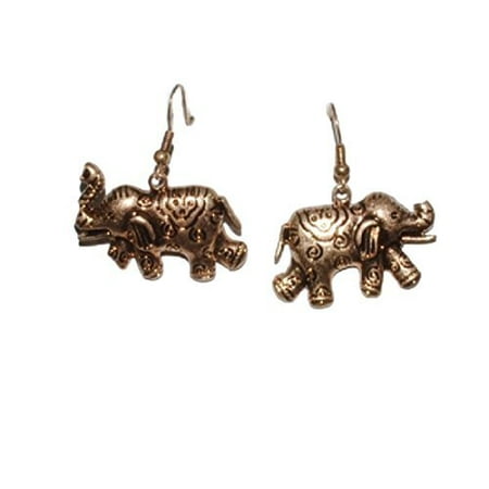 Atg Bronze Colored Elephant Earrings Bronze Colored Elephant Earrings