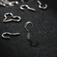 thumbnail image 7 of Screw Hooks Iron Nickel Plating Household Users Indoor Use 100Pack 0.83X0.39X0.08In, 7 of 7