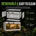 thumbnail image 4 of Large Reptile Terrarium 39x16x16 Inches, Tempered Glass Reptile Enclosure, Ventilated Habitat for Tortoises Ball Pythons(Dual Temperature Control), 4 of 10