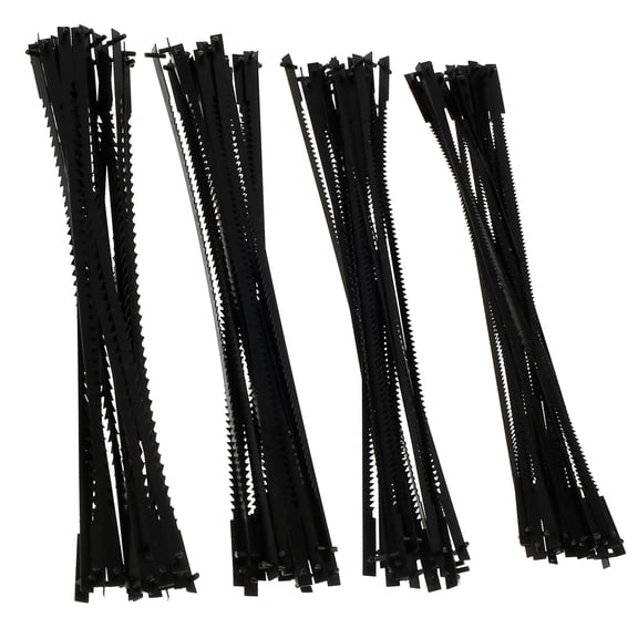 80Pcs Scroll Saw Blade Pin End 5inch Sturdy Carbon Steel Scroll Saw Blade Durable Cutting Pinned Scroll Saw Blades Set TPI 10/15/18/24 Replacement for Cutting Wood Plastic Metal