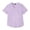 A-Light Purple60, variant on Women Frayed V Neck Blouse Lightweight Breathable Short Sleeve Casual Daily Shirt
