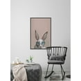 thumbnail image 5 of Serious Hare Floater Framed Painting Print on Canvas, 5 of 6