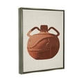thumbnail image 3 of Stupell Industries Ancient Clay Urn Modern Still Life Brown Pottery Luster Gray Framed Floating Canvas Wall Art, 24x30, by Daphne Polselli, 3 of 6