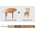 thumbnail image 1 of Wooden Round Dining Table Telescopic Oval Folding Household Eating Dining Tables Simple Mesa Comedor Restaurant Furniture QF50DT My Lux Decor Round, 1 of 14