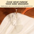 thumbnail image 4 of Serviette en Velours Corail Mignon, 4 of 5