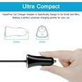 thumbnail image 6 of USB C Car Charger,FiveBox 3.4A Fast Charging Car Charger Adapter with 3ft Type C Cable Car Phone Charger USB C Cable Type C Car Charger Cigarette Lighter Adapter,Black, 6 of 7