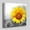 Yellow, variant on Sunflower Canvas Wall Art Bathroom Decor Black and White Flower Wall Decor Yellow Sunflower Picture Prints for Girls Kids Bedroom Framed Artwork Easy to Hang 14"x14" Home Decor