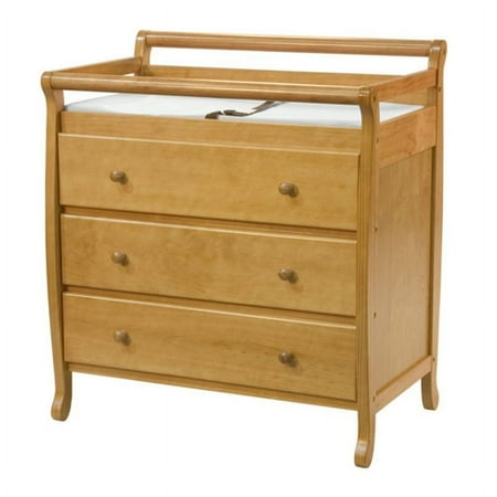 DaVinci Emily Pine Wood 3-Drawer Changing Table in Honey Oak