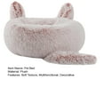 thumbnail image 7 of Cheers.US Lazy Rabbit Upgrade Cat Bed+Blanket for Indoor Cats, Fluffy Calming Self Warming Round Cushion, 7 of 7