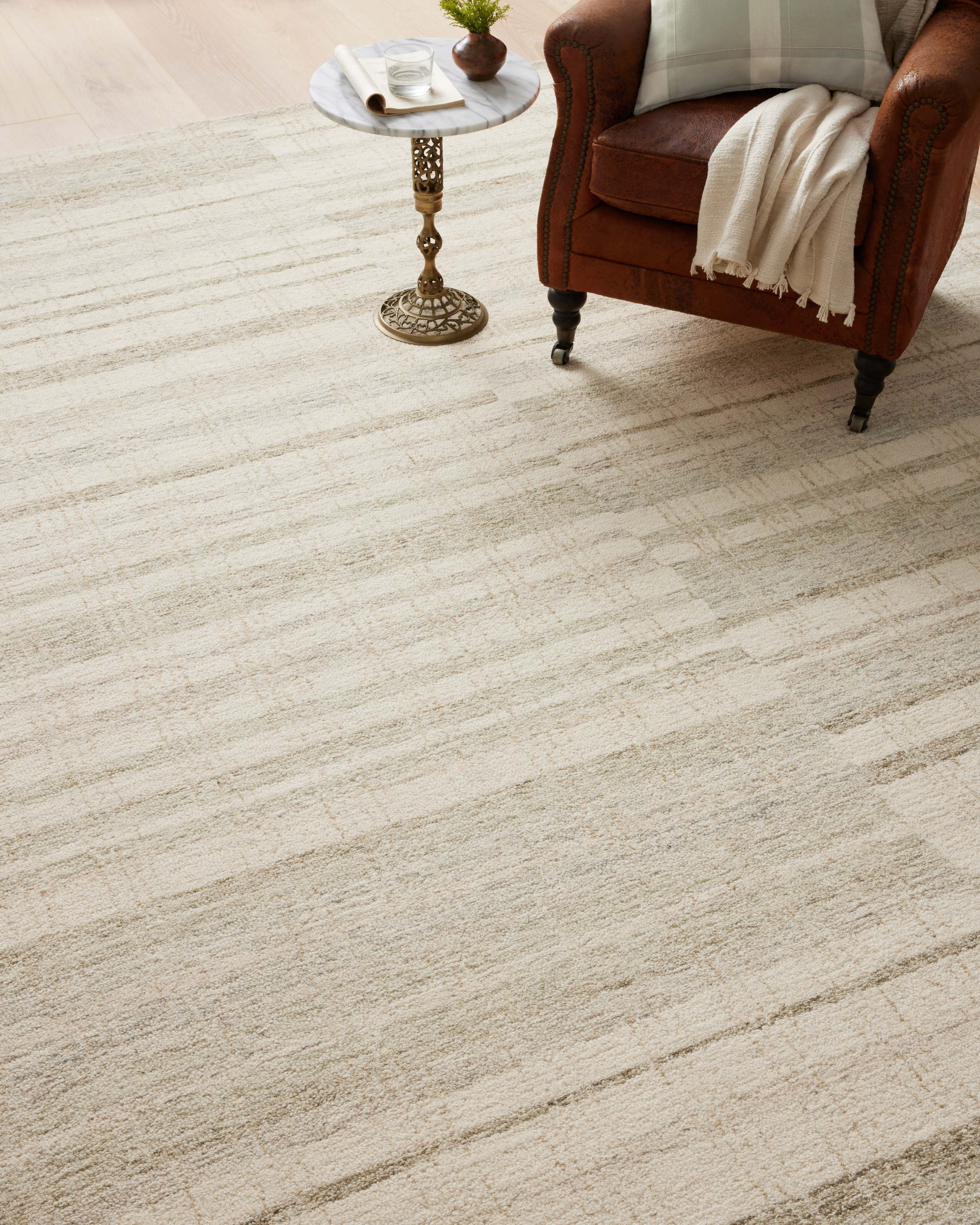 Chris Loves Julia x LoloiChris Natural / Sage 2'-3" x 3'-9" Accent Rug