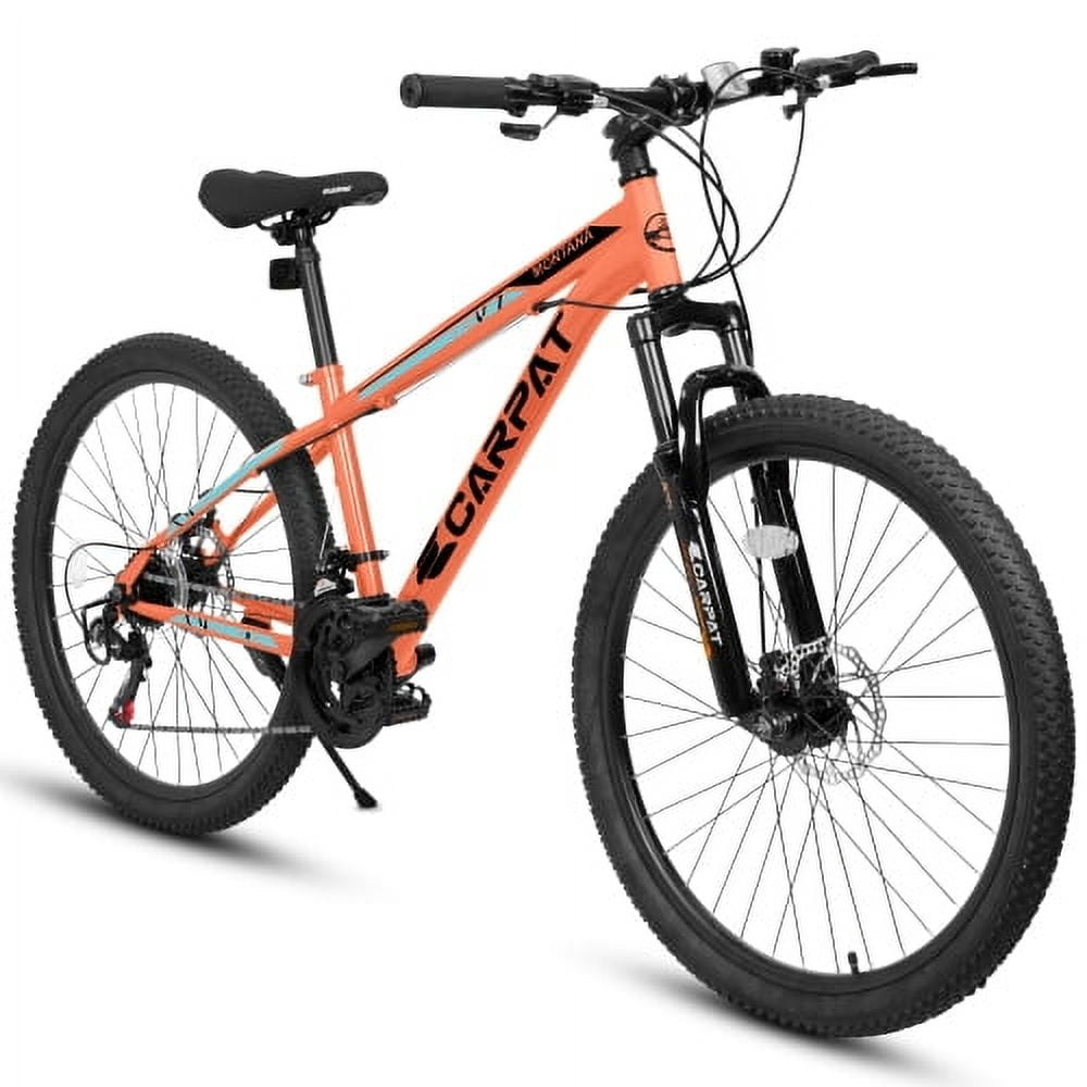 26 inch Mountain Bike 21 Speeds, Suspension Fork, Steel Frame Disc-Brake for Men Women Mens Bicycle Adlut Bike