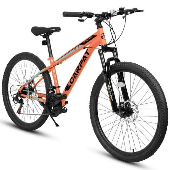 26 inch Mountain Bike 21 Speeds, Suspension Fork, Steel Frame Disc-Brake for Men Women Mens Bicycle Adlut Bike