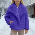thumbnail image 2 of Kids Winter Coat Girls Purple Fluffy Jacket for Girls Jacket Girls Warm Winter Coat Girls Jackets 9-10 Years, 2 of 4
