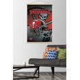 thumbnail image 2 of NFL Tampa Bay Buccaneers - Helmet 16 Wall Poster with Wooden Magnetic Frame, 22.375" x 34", 2 of 3