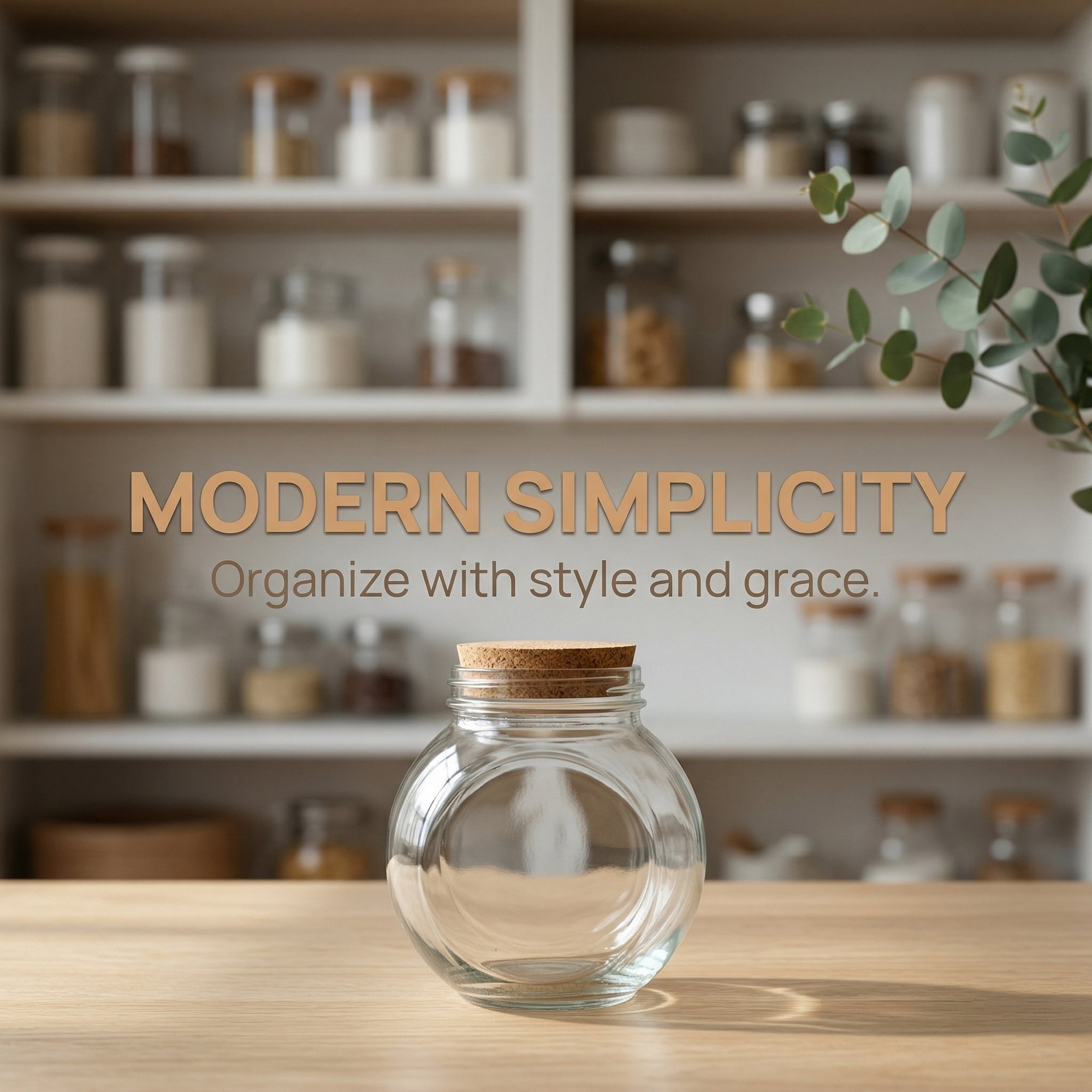 Unique Bargains Large Glass Storage Jars with Cork Lids and Jute Twine Tags Round 3.9"L x 3.9"W x 4.9"H