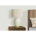 thumbnail image 3 of Lighting, 26"H, Table Lamp, Ivory / Cream Shade, Cream Ceramic, Transitional, 3 of 7