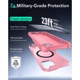 thumbnail image 3 of Funda ESR para iPhone 15 con soporte para iPhone 15, protección contra caídas de 7 m, rosa, 3 of 6