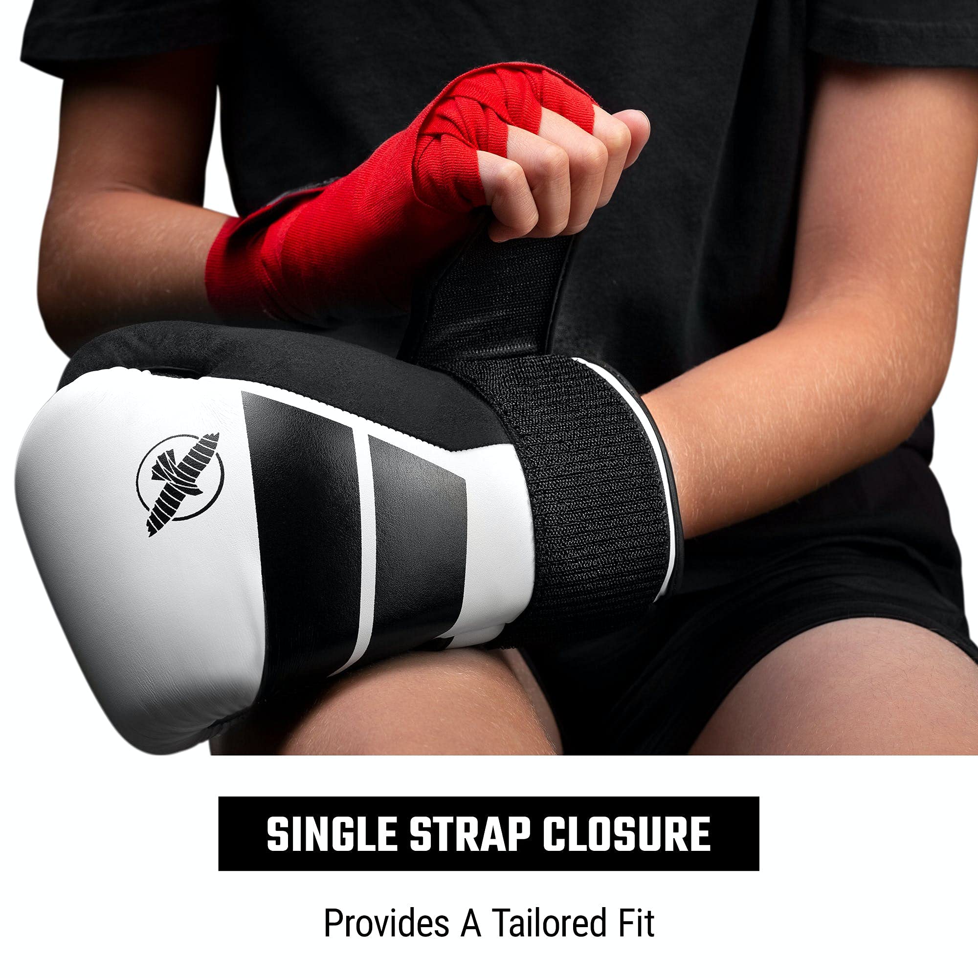 Hayabusa S4 Kids Boxing Gloves for Boys and Girls - White, 6 oz