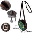 thumbnail image 5 of Lsque Peacock Feathers2 Pattern Shoulder Bag – Microfiber Leather Crossbody with Detachable Strap & Handle Ring, Waterproof & Durable, Elegant Everyday Carry, 5 of 5