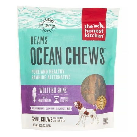 UPC: 0183413003452 | The Honest Kitchen Beams: Natural Human Grade Dehydrated Grain Free Fish Skins  Dog Chew Treats  3.25 oz Smalls