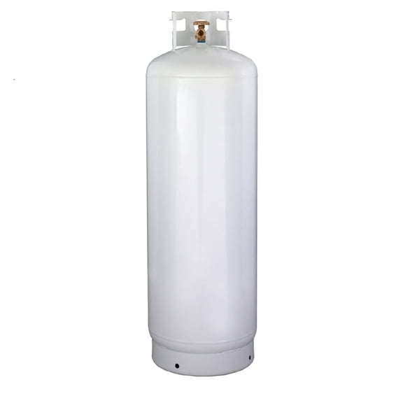 New 100 lb Steel Propane Tank with POL Valve - Ships Empty