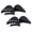 Black, variant on 2Pair Toe Filler Inserts for Loose Shoes Women, Adjustable High Heel Cushion Pads with Detachable Core, Soft Forefoot Insoles Prevent Sliding and Toe Pain for Pumps, Flats, Boots, Sneakers