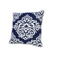 thumbnail image 6 of LR Home Ox Bay Machine-Made Blue/White Medallion Cotton Blend Pillow Cover, 6 of 9