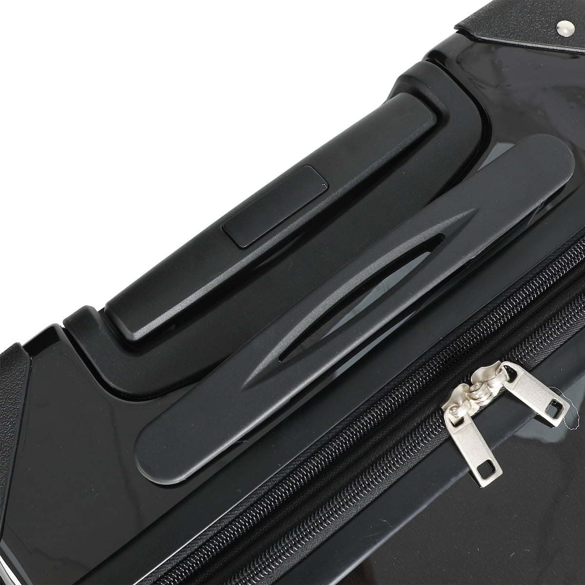 Kuromi Black and Purple 20" Carry-On Suitcase With Wheels And Retractable Handle