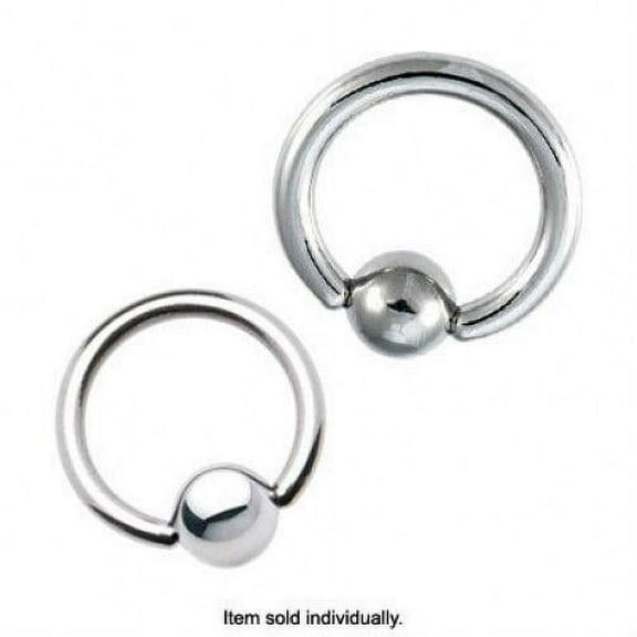 Luxe Modz Surgical Steel Captive Bead Ring 12G - 4G Piercings Jewelry for Women Men - Sold Each