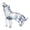 Smoke grey, variant on Artistic Crystals Glass Wolf Figurine Beautifully Howlings Wolf Statue for Home Decoration