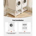 thumbnail image 6 of VEVOR Laundry Pedestal, 16.1 in Height, 27.5 x 27.5 in Washer and Dryer Pedestals with Storage Shelf, 700 lbs Load Capacity, Non-Slip Feet, Washing Machine Stand Universal Fit, White, 2 Pack, 6 of 9