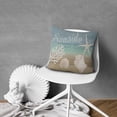 thumbnail image 5 of Cozy Beach Vibe: Set of 2, 20x20 inch Nautical Coastal Seashell Coral Starfish Throw Pillow Covers., 5 of 7