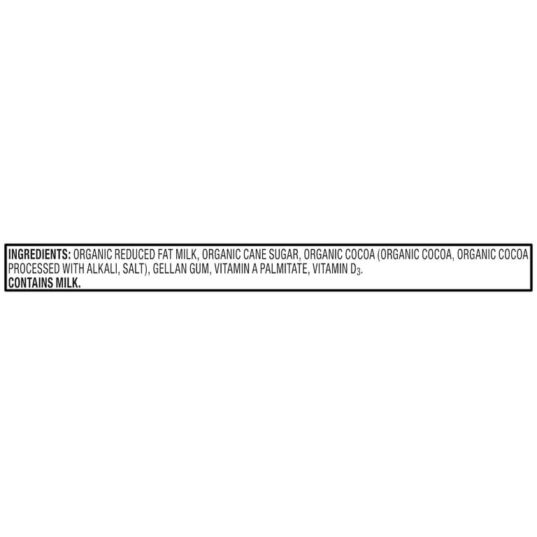 bettergoods Organic Reduced Fat Chocolate Milk, 8 fl oz, 12 Count