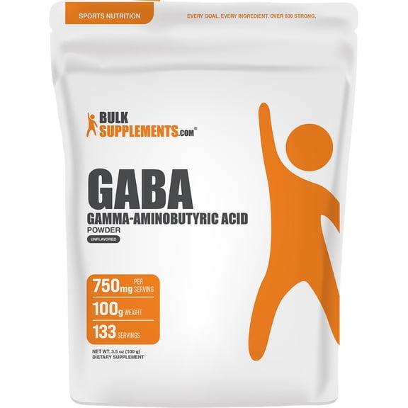 BulkSupplements GABA Powder -100 Grams (3.5 oz)