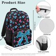 thumbnail image 7 of Yuyamidu Blue Bow Bookbag for Kids Middle School Book Bags 6th Grade Rugby Elementary Backpacks Primary School Bag for Girls 6-8, 7 of 7