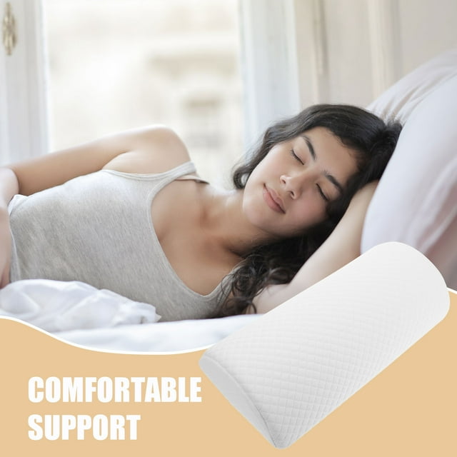 OUNONA Back Pillow Half Moon Neck Pillow Memory Foam Leg Support For Home Use 1Pack