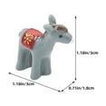 thumbnail image 2 of OFFIGAM 24-Piece Mini Resin Donkey Figurines Set for Indoor Outdoor Garden Decor, Small Animal Miniatures Accessories, 2 of 8