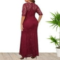 thumbnail image 7 of APEXFWDT Women's Plus Size Formal Maxi Dresses Lace Embroidery Empire Waist Ball Gowns for Evening Party Women Bridesmaid Wedding Guest Dresses, 7 of 7