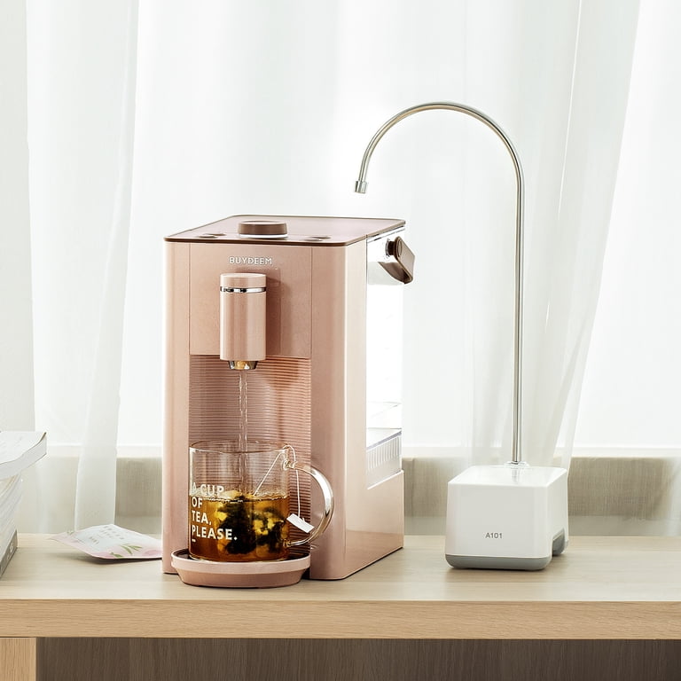 Buydeem S7133 Hot Water Boiler and Warmer, Fresh, Instant, Adjustable  Temperatures (2.6L, Light Pink) - Walmart.com