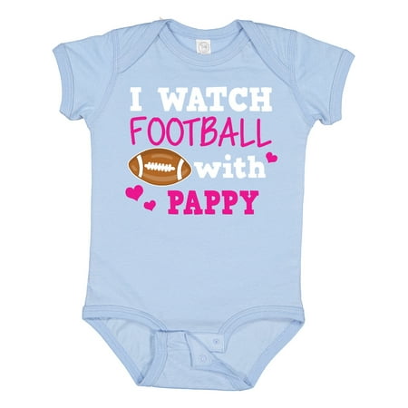 

Inktastic I Watch Football with My Pappy Gift Baby Girl Bodysuit