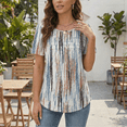 thumbnail image 5 of SOMER Womens Dressy Casual Blouses Short Sleeve Tops Pleated Front Crew Neck T Shirts for Going Out Work,2026 Summer Trendy, 5 of 7