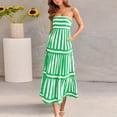 thumbnail image 4 of Neewe Robe d'Été à Bretelles Spaghetti pour Femme, Rayée, Décontractée, Coupe Ample, Bretelles Ajustables, Sans Manches, Maxi, 4 of 8