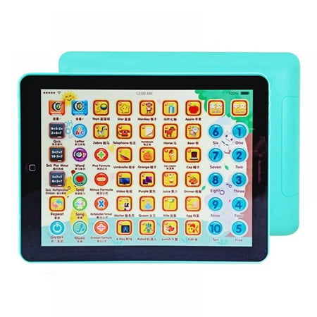 6 in 1 Kids Tablet - ABC/Words/Numbers/Color/Games/Music, Interactive Toddler Toys Gifts for Age 3 4 5 Year Old Boys and Girls, Preschool Educational Electronic Learning Tablet Makes Learning Fun