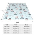 thumbnail image 3 of Bixox Fleece Blanket Poodle Playing Skateboard Pattern Super Soft Double-Sided Microfiber Flannel Blanket for Sofa, Bed, Couch, Suitable for All Seasons - 60"x50", 3 of 5