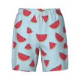 thumbnail image 4 of Lsque Mens Swim Trunks Watermelon Pattern - Bathing Suit Compression Liner - Beach Swim Shorts Swimwear - (S-3XL) - Stretch Quick Dry -Large, 4 of 9