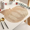 thumbnail image 6 of PEIBang Thanksgiving Pumpkin Placemats,Fall Place Mats Heat Insulation Placemats Hollow Out Placemat for Holiday Wedding Party Table Decor, 6 of 6